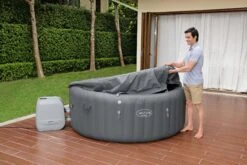 Lay-z Spa Lay-Z-Spa® HydroJet Pro Santorini - 7 Person Inflatable Hot Tub -Hot Tubs Sale 03Cover 9b3c3705 dc9e 4759 92b1 51926c484ec2