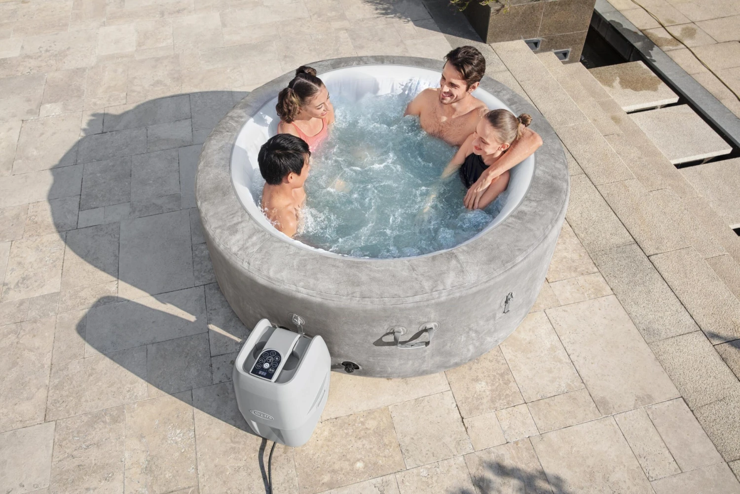 Lay-z Spa Lay-Z-Spa® AirJet Zurich - 4 Person Inflatable Hot Tub 7 Lay-z Spa Lay-Z-Spa® AirJet Zurich - 4 Person Inflatable Hot Tub - Image 5