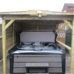 Outdoor Santorini - 5 Person Hot Tub With Gazebo Package -Hot Tubs Sale 1 1