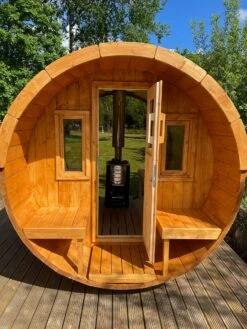 Outdoor Terrace 160 - 2 To 4 Person Barrel Sauna -Hot Tubs Sale 201229462 344069330619298 8660942165761321536 n