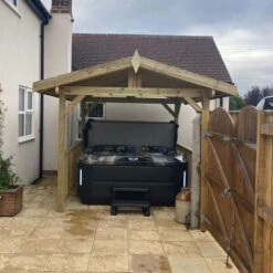 Apex Wooden Hot Tub Gazebo With Roof -Hot Tubs Sale ApexGazebo 11