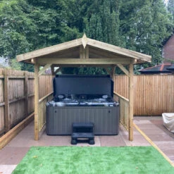 Apex Wooden Hot Tub Gazebo With Roof -Hot Tubs Sale ApexGazebo 2