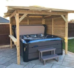 Brentano Wooden Hot Tub Gazebo With Tinted Dome Roof -Hot Tubs Sale BrentanoGazebo