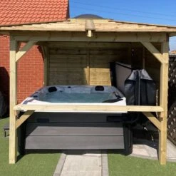 Brentano Wooden Hot Tub Gazebo With Tinted Dome Roof -Hot Tubs Sale BrentanoGazebo 20