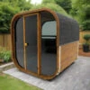 Hekla Cube 160 - 2 Person Outdoor Sauna -Hot Tubs Sale Cube160newcutout