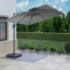 Como 3x3m Grey Square Cantilever Garden Parasol With Base And Cover 2 Como 3x3m Grey Square Cantilever Garden Parasol With Base And Cover -Hot Tubs Sale FTR064 1 Supersize