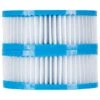 HTFBWV1 3sq Ft Inflatable Hot Tub Filter - Lay-Z-Spa Type 2 -Hot Tubs Sale HTFBW V1 FrontDuo
