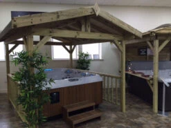 Apex Wooden Hot Tub Gazebo With Roof -Hot Tubs Sale IMG 2699