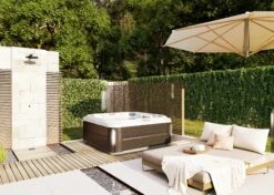 Jacuzzi® J345IP™ - 7 Person Hot Tub -Hot Tubs Sale JHT J345 Lifestyle ModernHardwood V3 3000x2143 0fdd050e fb49 4f12 a7d5 9dc09ad6b156