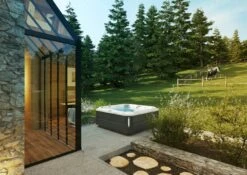 Jacuzzi® J385IP™ - 7 Person Hot Tub -Hot Tubs Sale JHT J385 Lifestyle SmokedEbony 2000x1414 3fd14c89 79e4 4850 bd10 f3223e4eeab0