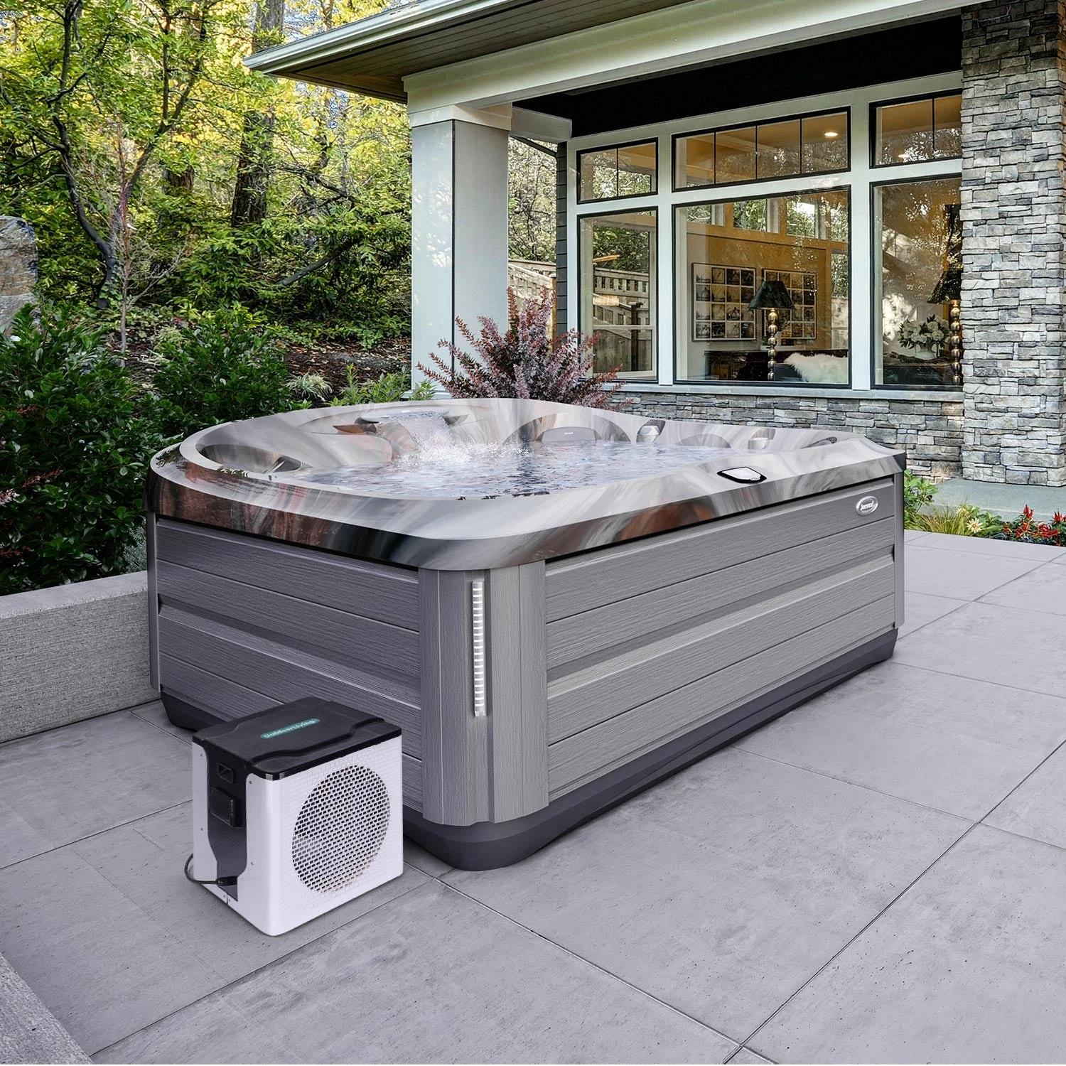 Outdoor 4kW Air Source Heat Pump For Hot Tub/Swim Spa 5 Outdoor 4kW Air Source Heat Pump For Hot Tub/Swim Spa - Image 3