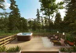 Jacuzzi® J575IP™ - 5-6 Person Hot Tub With 1 Lounger -Hot Tubs Sale JHT J575 Lifestyle RoastedChestnut 4243x3000 7a921aef 0ae0 4486 b181 34dfac85c145