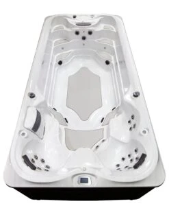 Jacuzzi® PowerActive™ J-16™ - 16ft Swim Spa 24 Jacuzzi® PowerActive™ J-16™ - 16ft Swim Spa -Hot Tubs Sale JSS PowerActive J16 Platinum SmokedEbony HighSeatEnd WhiteBackground 2321x3000 3409f884 a9d6 4f5b 8cdf 5d2f62080108