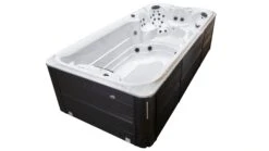 Jacuzzi® PowerActive™ J-16™ - 16ft Swim Spa 25 Jacuzzi® PowerActive™ J-16™ - 16ft Swim Spa -Hot Tubs Sale JSS PowerActive J16 Platinum SmokedEbony IsoLeftCorner2 WhiteBackground 3000x1688 404635ed 94aa 4129 bc0b 01c53336c2a4