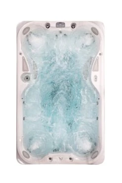 Jacuzzi® PowerPlay™ J-13™ - 13ft Swim Spa -Hot Tubs Sale JSS PowerPlay J13 Platinum ModernHardwood Filled OH JetsOn WhiteBackground 2000x3000 d3de76d6 8952 4fa7 ab8a e0f23b32be46