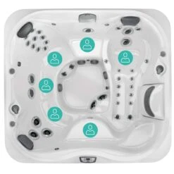 Jacuzzi® J355IP™ - 6 Person Hot Tub With 1 Lounger -Hot Tubs Sale Jacuzzi J355IP 5 6 seats