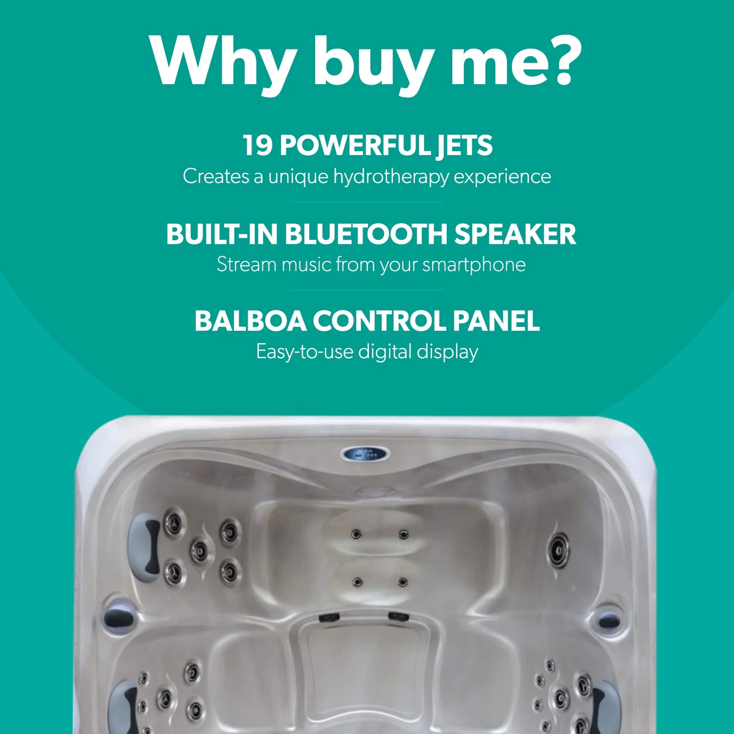 Outdoor Tahiti - 3 Person Hot Tub With 1 Lounger 4 Outdoor Tahiti - 3 Person Hot Tub With 1 Lounger - Image 2