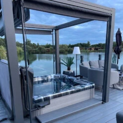 Bespoke Velarium Metal Hot Tub Gazebo With Waterproof Retracting Canopy Roof -Hot Tubs Sale OutdoorHaze VelariumGazebo10Square 9e5409b9 1e50 4e44 b4de e8fa69602693