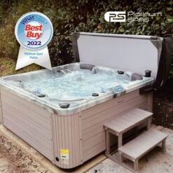 Outdoor Palma - 6 Person Hot Tub With 1 Lounger -Hot Tubs Sale Platinum Palma BestBuy2022