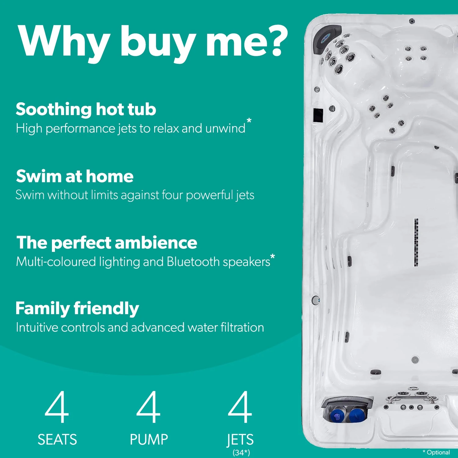 TidalFit Pro EP-15 - 15ft Swim Spa 3 TidalFit Pro EP-15 - 15ft Swim Spa - Image 2