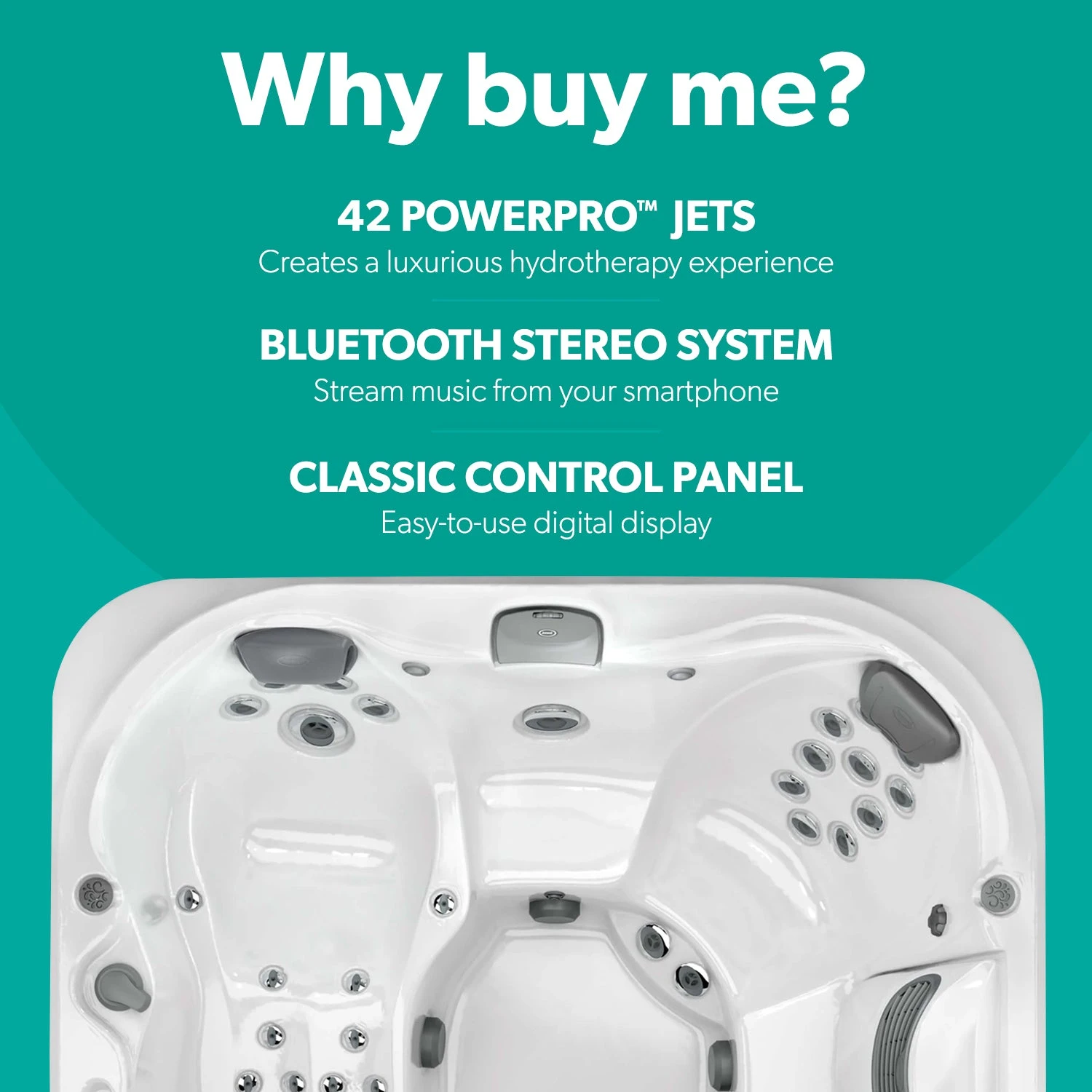 Jacuzzi® J335IP™ - 6 Person Hot Tub With 1 Lounger 4 Jacuzzi® J335IP™ - 6 Person Hot Tub With 1 Lounger - Image 2
