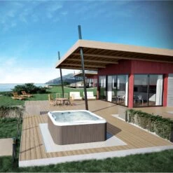 Jacuzzi® Lodge™ M - 4-5 Person Hot Tub -Hot Tubs Sale lodge lifestyle 2